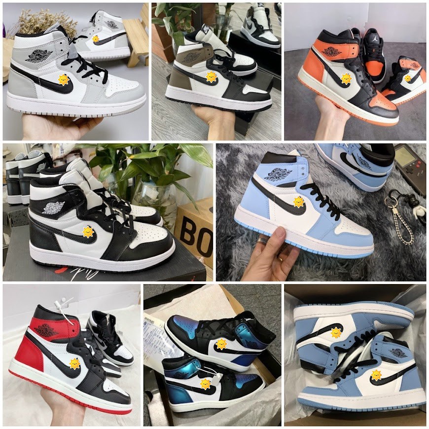Giày thể thao Jordan 1 cổ cao, giầy JD1 high mid cao cấp full size nam nữ các mẫu hót nhất 2022