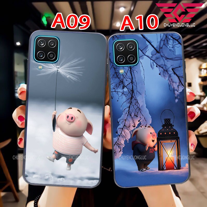 ỐP LƯNG SAMSUNG A12/ M51/ A51/ A71 BẰNG KÍNH - HÌNH HEO CON SIÊU DỄ THƯƠNG