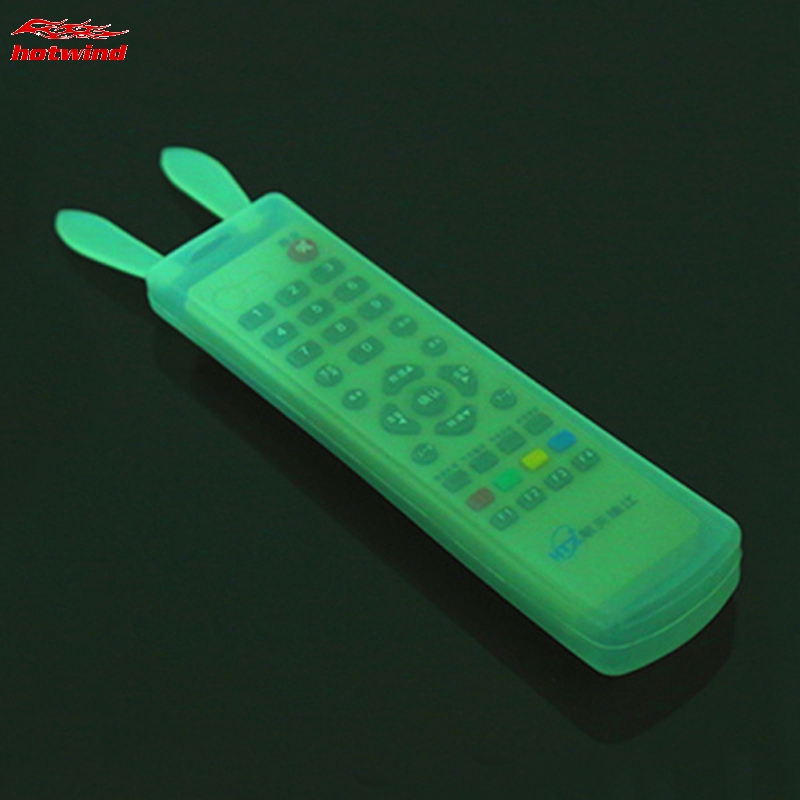 Vỏ Silicon Bảo Vệ Điều Khiển Tv / Máy Lạnh Hình Tai Thỏ Xinh Xắn