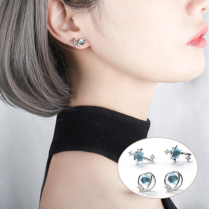 Bông tai đính đá thời trang cho nữ