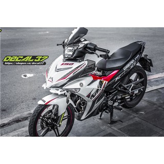 Tem Trùm Exciter 150 Mx Indo trắng đỏ