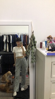 ÁO THUN BUTTON CROPTOP