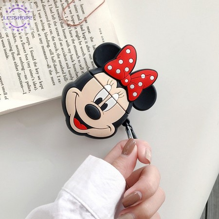 Vỏ bọc silicon tai nghe AirPods 1 2 hình Mickey Minnie và cho hộp sạc  Case AirPod i11 i12 i18