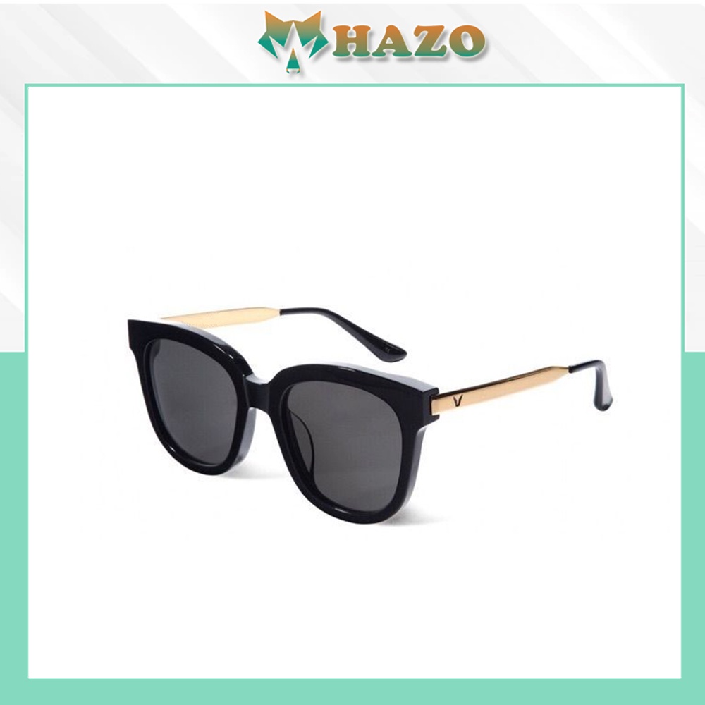 Mắt Kính Mát Thời Trang Chữ V Gọng Vàng Sang Chảnh Hot Trend - Hazo