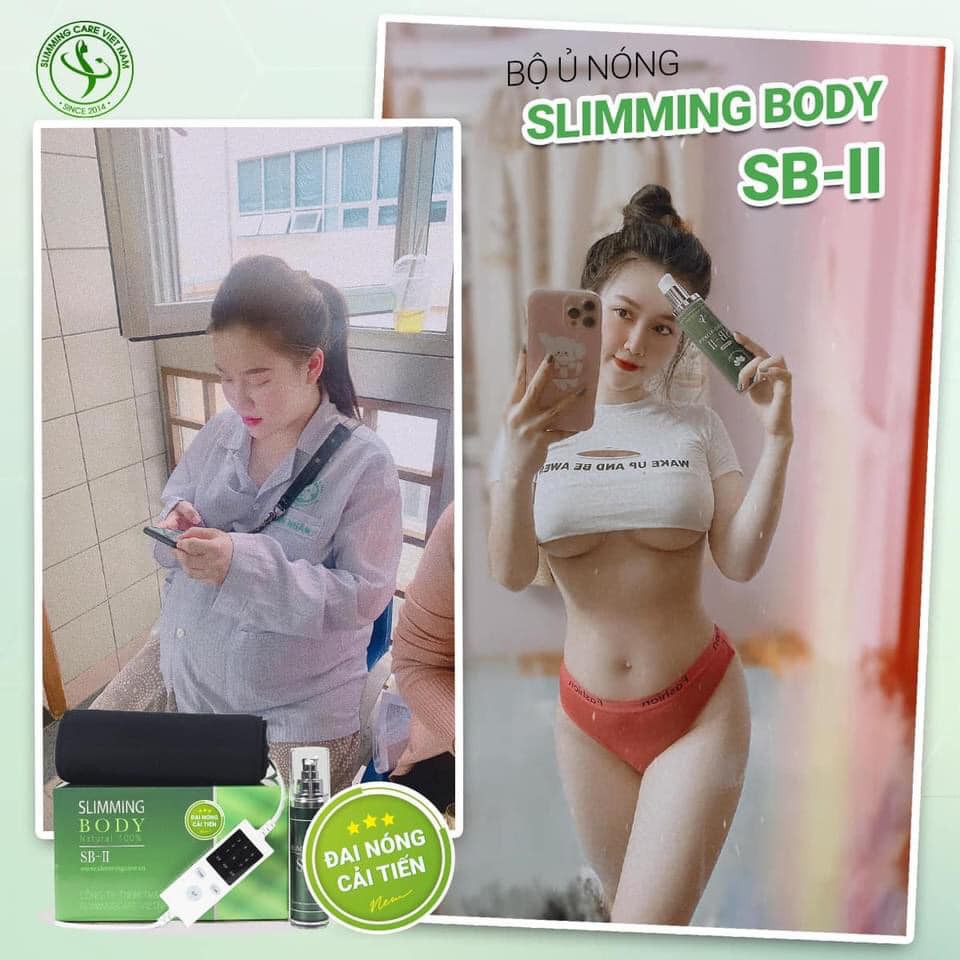 Bộ Ủ Nóng Tan Mỡ Slimming Body 2, Đai Nịt Quấn Nóng Thải Mỡ Thừa, Thon Gọn Eo SB-II Lấy Lại Vóc Dáng Đai Nóng Cải Tiến