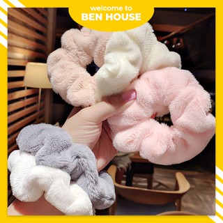 Cột tóc Scrunchies lông nhung mềm mịn dễ thương