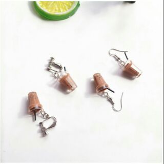 [CÓ SẴN] Khuyên tai trà sữa hàng tiêu chuẩn