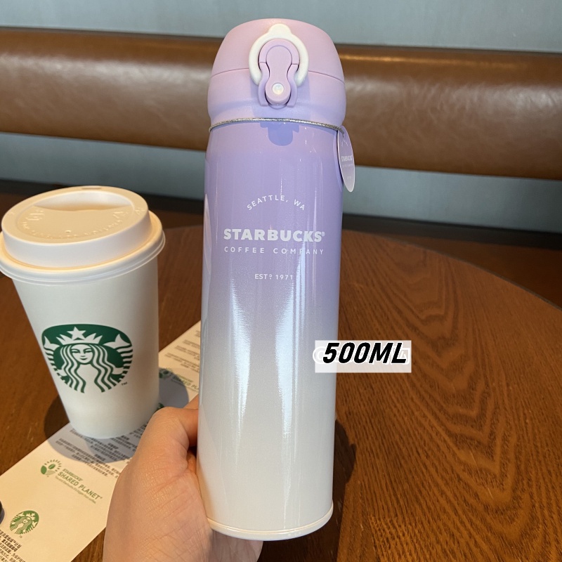 STARBUCKS Bình Nước Giữ Nhiệt 500ml Bằng Thép Không Gỉ 304 bình giữ nhiệt cao cấp