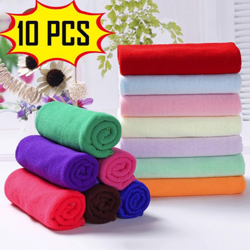 Set 10 khăn vi sợi siêu thấm hút vệ sinh đa năng