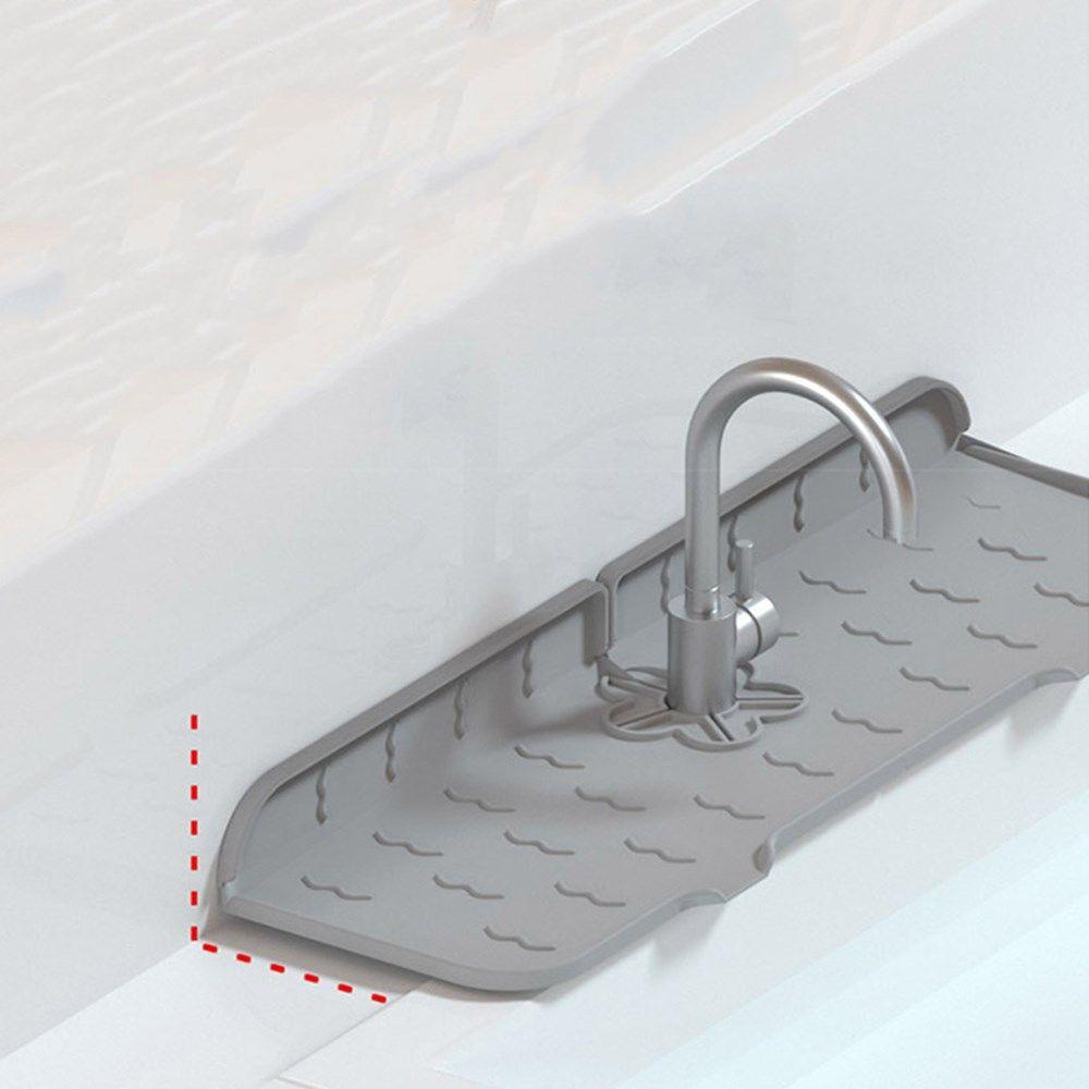 Miếng Đệm Silicone Gắn Vòi Nước Bồn Rửa Chén Chống Văng Nước Có Thể Giặt Rửa