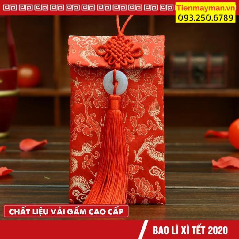 [ Giá sỉ ] Bao Lì Xì Vải Gấm Nhiều Hoa Văn Cao cấp