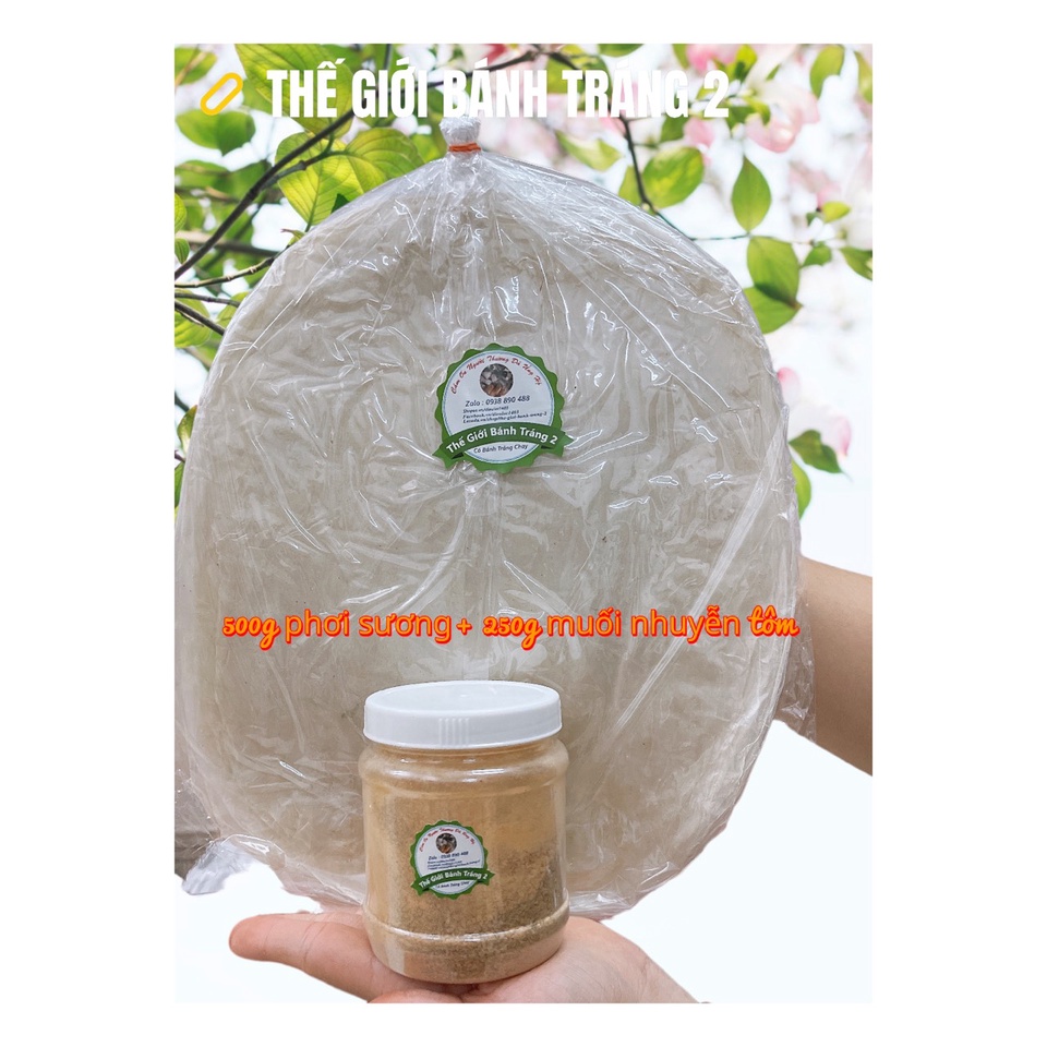 Combo 0.5kg phơi sương và 250gr muối nhuyễn siêu ngon Tây ninh!