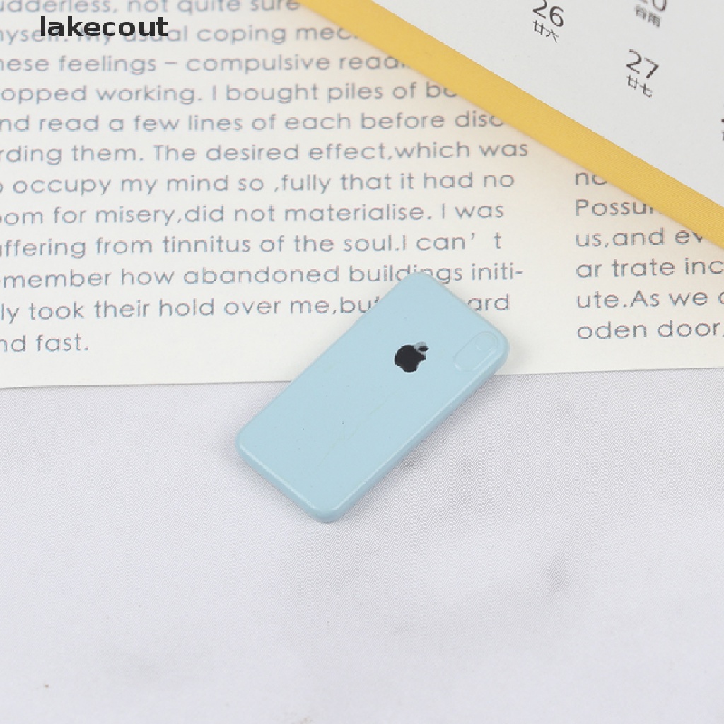 {lakecout} 1PC 1: 12 Doll house decoration accessories smartphone model toy ornaments hye