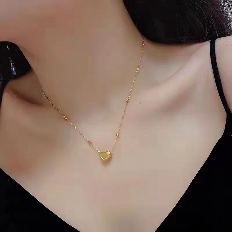 Vòng cổ Thép Titan Thiết Kế Đơn Giản Mới Cho Nữ