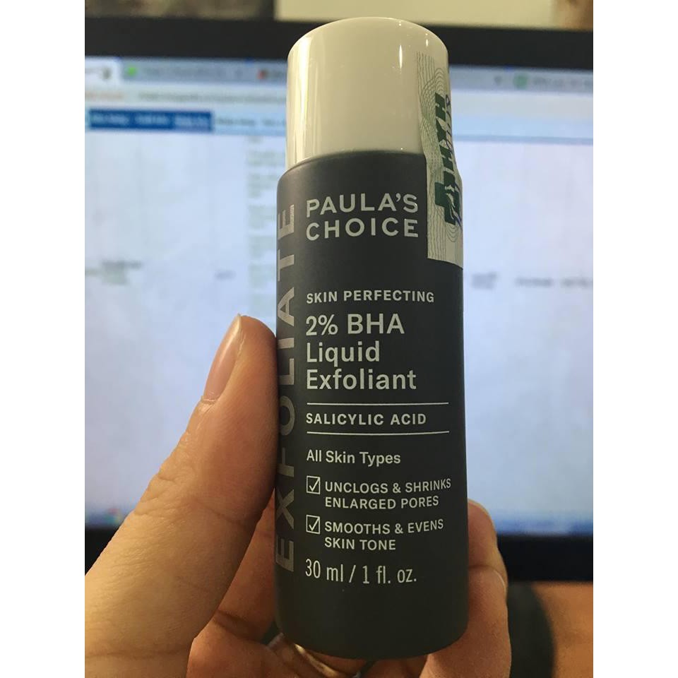 Tẩy tế bào chết Paula's Choice Skin Perfecting 2% BHA Liquid ( Mini Size 30ml ) - Hoàng Thanh Cosmetics