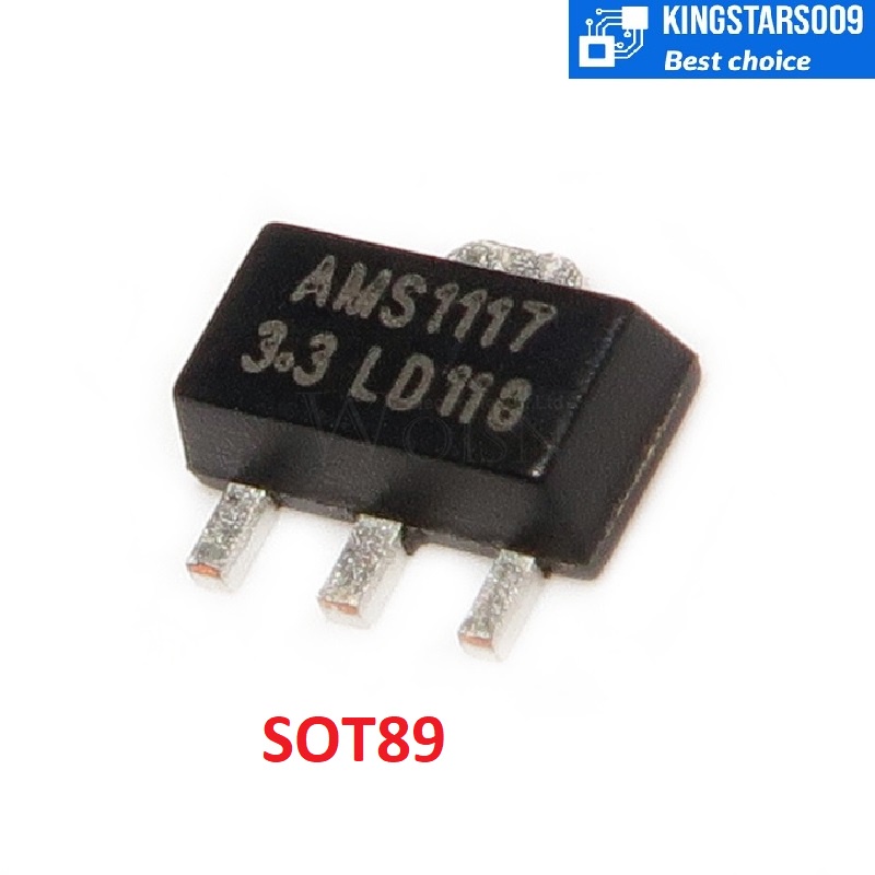 Set 5 IC ổn áp nguồn AMS1117 3.3V SOT-223 SOT89
