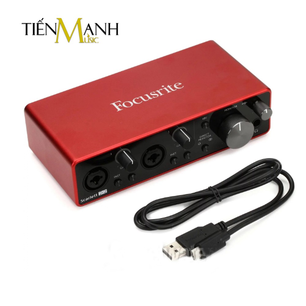 [Tặng Cable] Focusrite Scarlett 2i2 Gen 3 Sound Card Âm Thanh - Focus USB Audio SoundCard (3rd - Gen3)