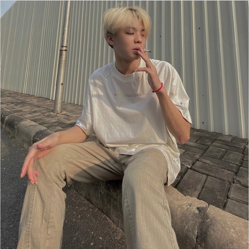 Áo thun nam nữ tay lỡ form rộng unisex Sadboiz Vibes mẫu cực hot 2021 vải mịn dày dặn co dãn tốt Lyn Fashion