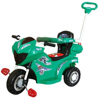 [Shopee giá rẻ] Xe 3 bánh Police cảnh sát có bàn đạp (bảo hiểm, cần đẩy, để chân, hộp đồ)