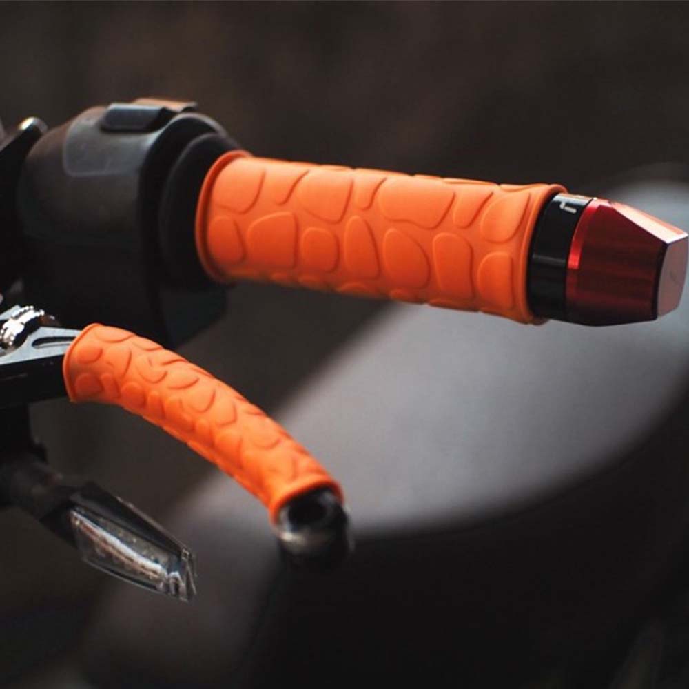 Vỏ Bọc Tay Lái Xe Mô Tô Bằng Cao Su Silicone Mềm Chống Trượt Nhiều Màu Tùy Chọn