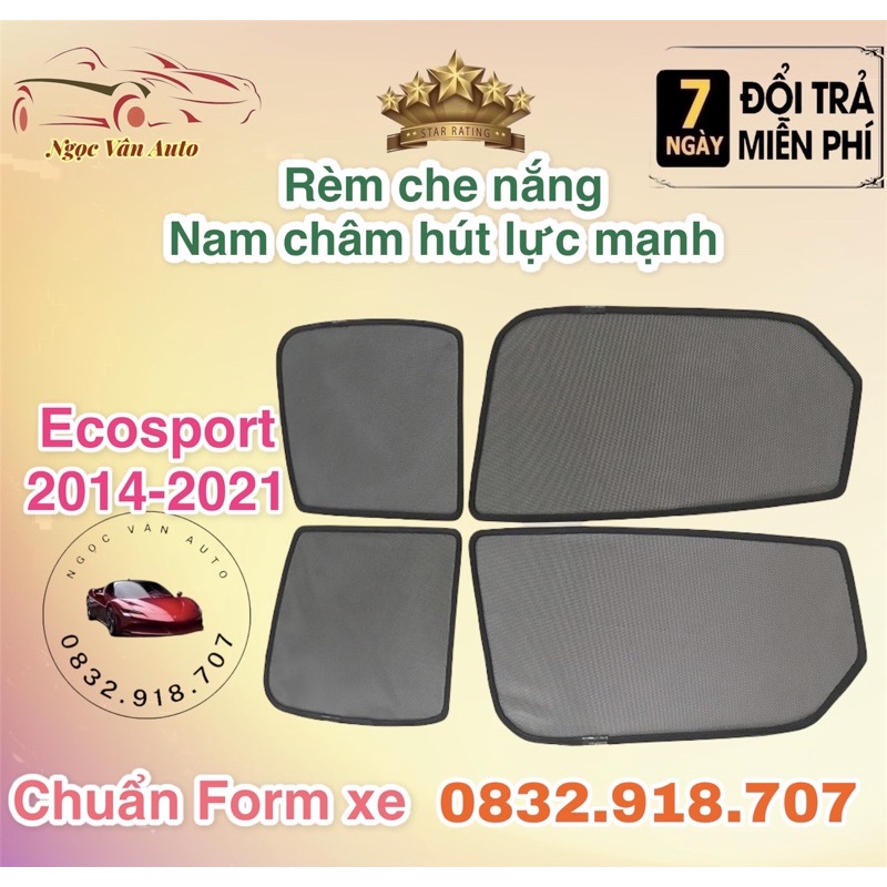 Rèm Che Nắng Nam Châm Ford Ecosport 2014 - 2021 hàng loại 1