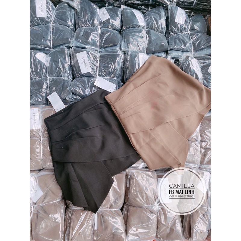 ⚡️CHÂN VÁY CÓ LÓT⚡️Chân váy dúm 2 màu đen , nâu | BigBuy360 - bigbuy360.vn