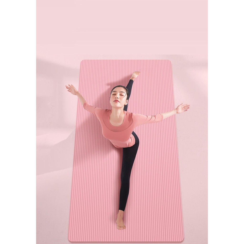 Thảm tập YOGA, GYM Chống trơn trượt AOYI - Tặng kèm dây buộc