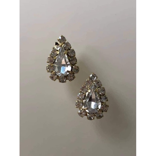 Miếng kim loại đính đá 1,2cm , nguyên liệu làm trâm cài tóc cổ trang, nguyên liệu diy, siphukienkhanhhuyen