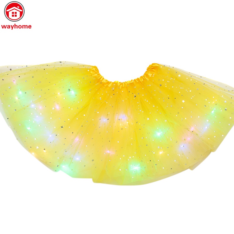 Chân váy công chúa có đèn led phát sáng