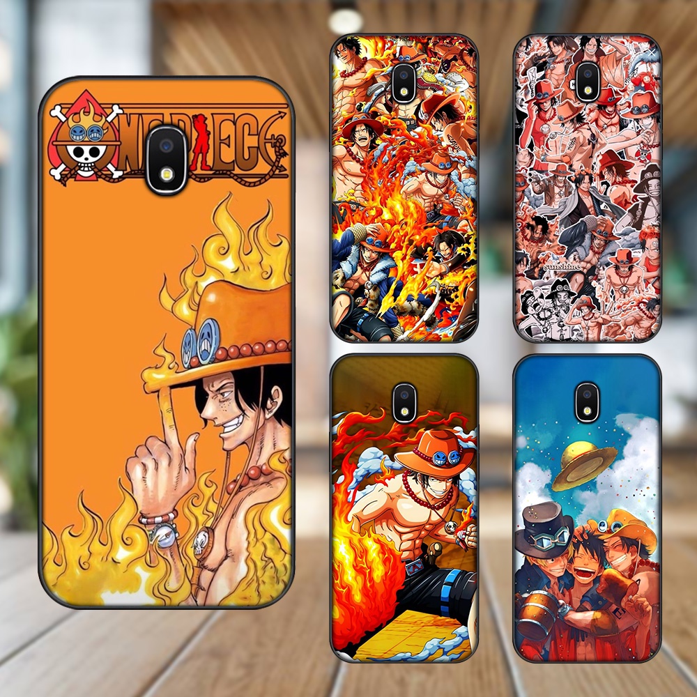 Ốp lưng Samsung J3 Pro, J5 2017, J5 Pro, J7 Pro viền đen in hình Ace One Piece