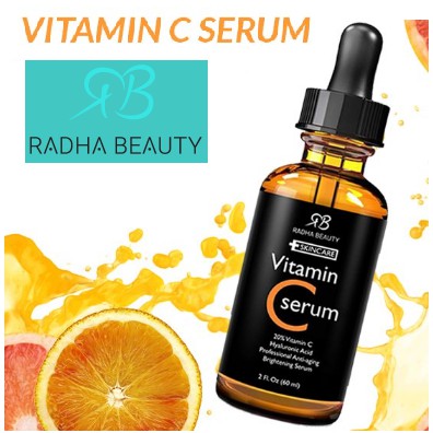 60ml Serum sáng da mờ thâm Vitamin C Radha Beauty