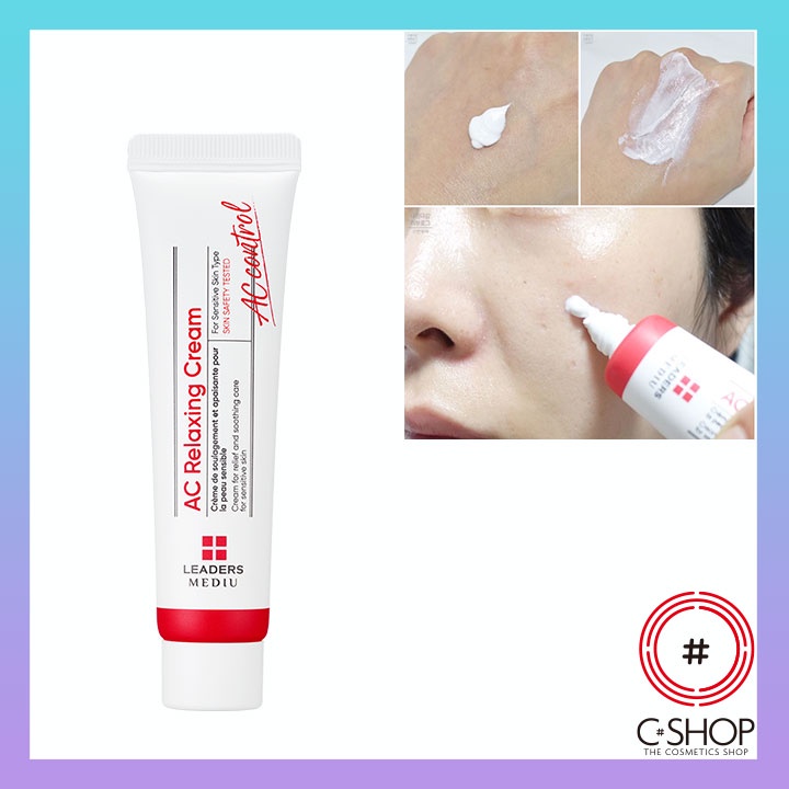 Kem Dưỡng Làm Dịu Da Mụn LEADERS MEDIU AC RELAXING CREAM_Mỹ phẩm Hàn Quốc chính hãng