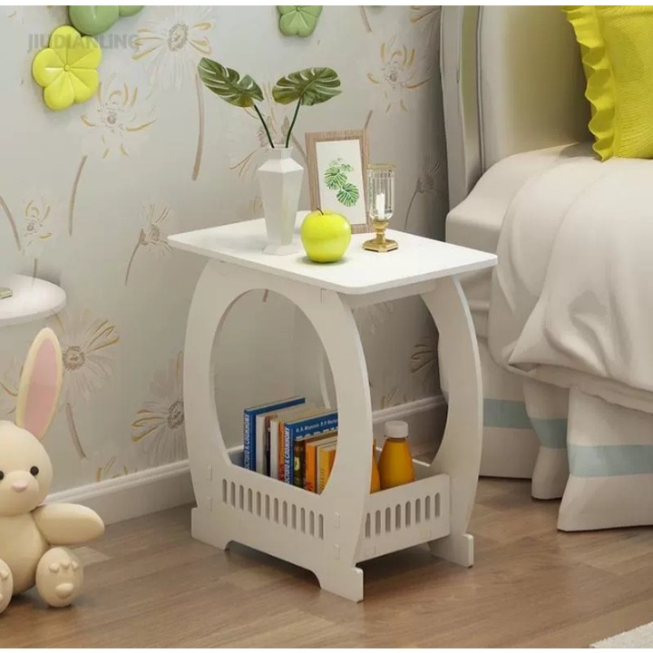 Kệ để đầu giường gỗ nhựa, kệ giá để đồ, kệ trang trí phong cách châu âu BDRM