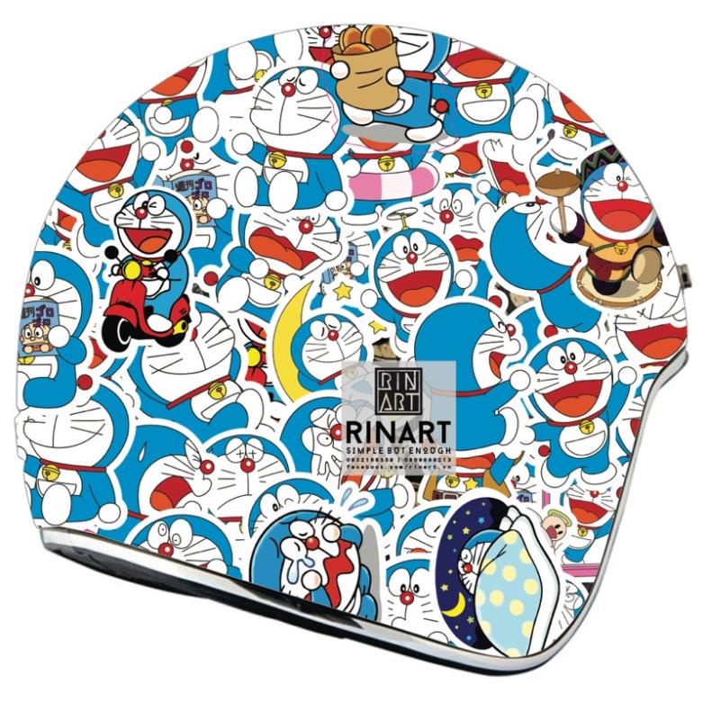 [STICKER 1K] S16 SET 50 STICKER DOREMON SIÊU CHẤT DÁN TRANG TRÍ - Rinart.vn