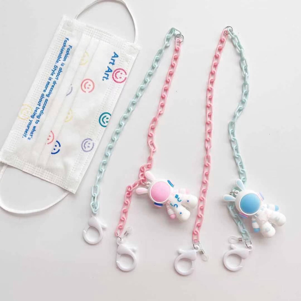 Dây Đeo Mắt Kính Hình Phi Hành Gia Bằng Acrylic Phong Cách Hàn Quốc Mới