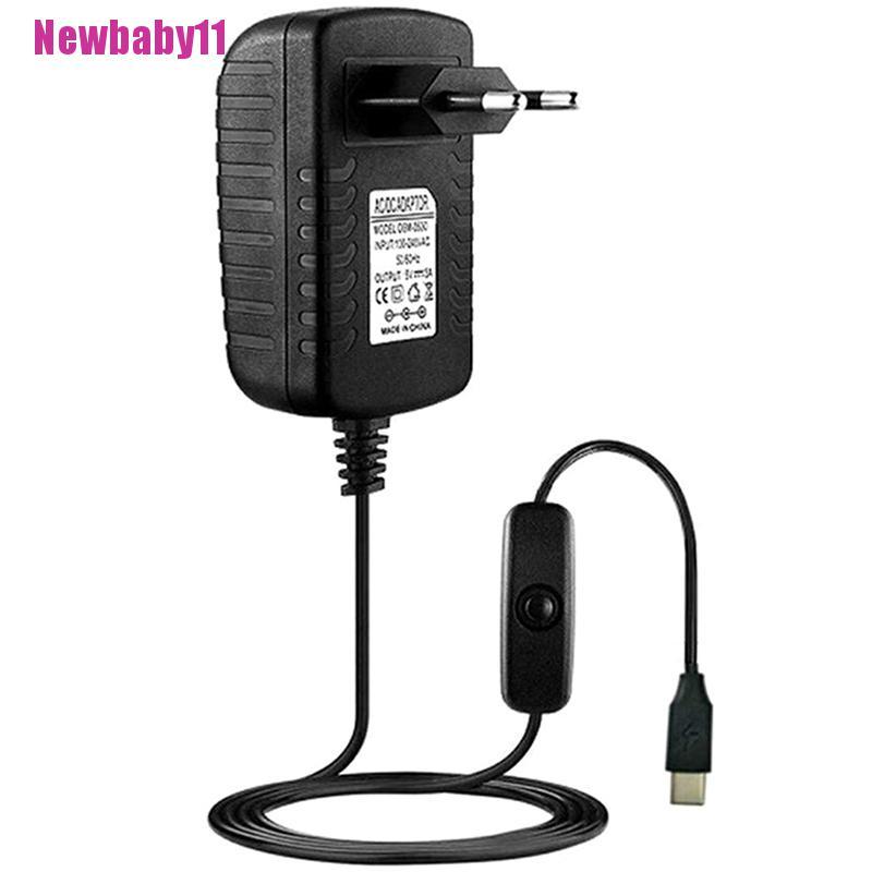 Bộ Sạc Nguồn USB Type-C 5V Cho Raspberry Pi 4 Model B Newbaby11