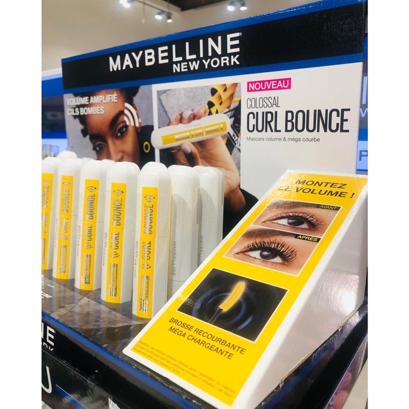 Sale 185k 💮Mascara Maybelline Curl Bounce làm dày và giữ mi cong không lem không trôi💮