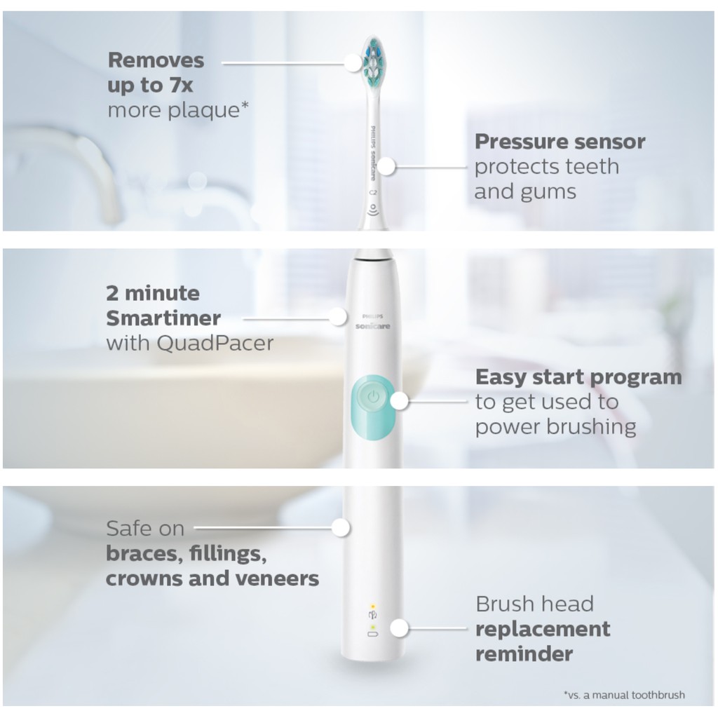 [Sale Giá Sỉ ] Bàn Chải Điện Philips Sonicare 4100, 5100, 6100 Philips Sonicare ProtectiveClean HX6817/01