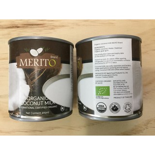 (Merito) - Nước cốt dừa Hữu cơ 270ml