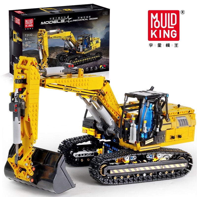 Đồ Chơi Lắp Ráp 13112 ( Mô Hình Máy Cẩu Xúc Đất Có Động Cơ Pin 1830 Mảnh )