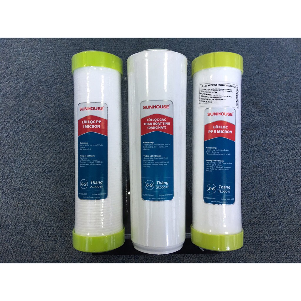 Bộ 3 Lõi Lọc Sunhouse 123 Chính Hãng | BigBuy360 - bigbuy360.vn