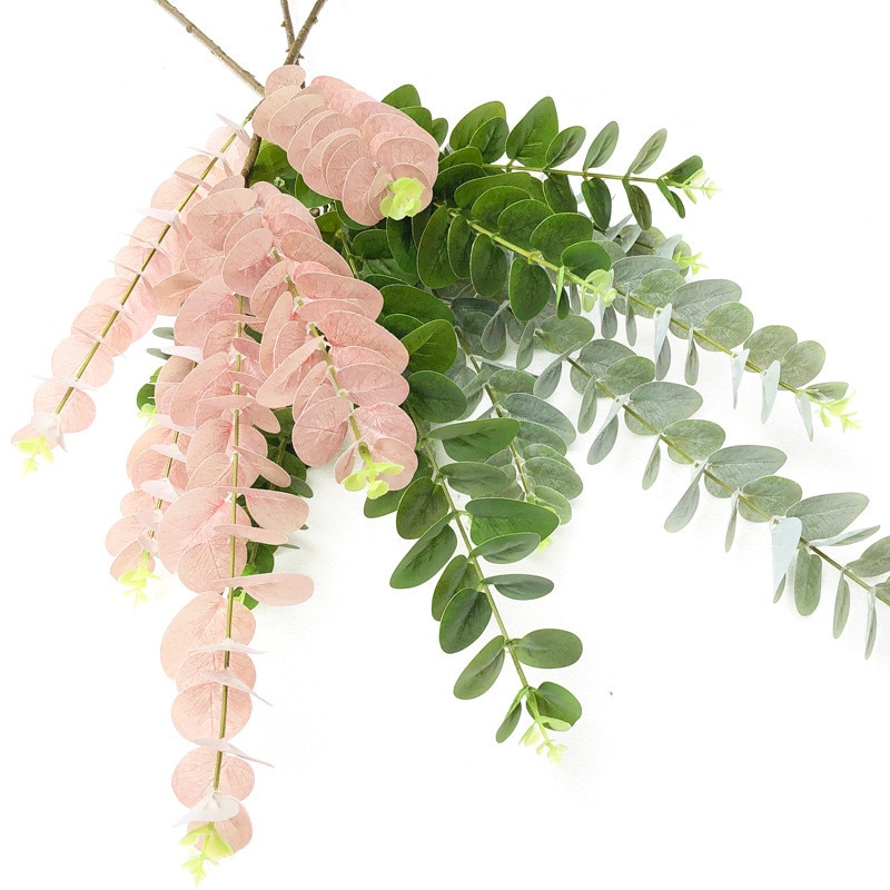 Nhánh Cây Khuynh Diệp Giả 3d 54cm Dùng Trang Trí