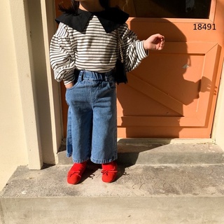 Quần Jean ống suông cho bé gái siêu đẹp.