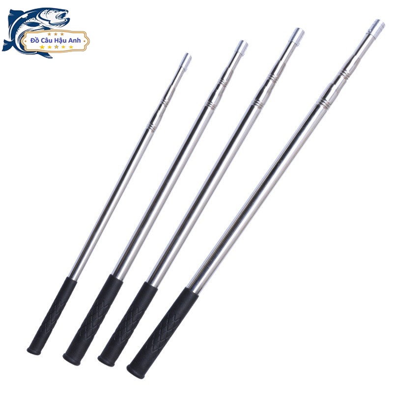 Cán Vợt Cá , Cán inox 1m9-5m Siêu Chắc Khoẻ KK15