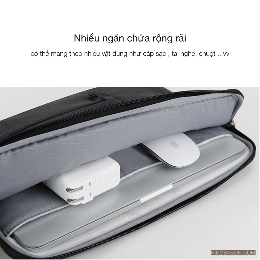 Túi chống sốc Laptop, Macbook cao cấp - Chính hãng - Bảo vệ chống nước Wiwu Gearmax Pocket