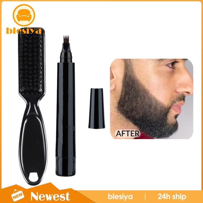 Bút Chải Râu / Lông Mày Màu Đen Chống Mồ Hôi Dành Cho Nam Giới