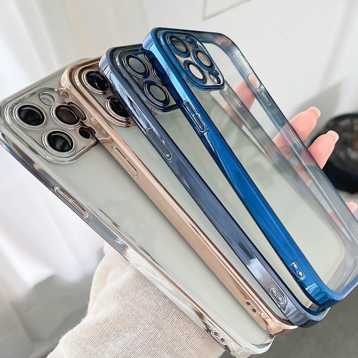 Ốp điện thoại khung vuông hợp thời trang cho iPhone 11 Pro Max 12 X Xs Max Xr 7 8 Plus Se 2020