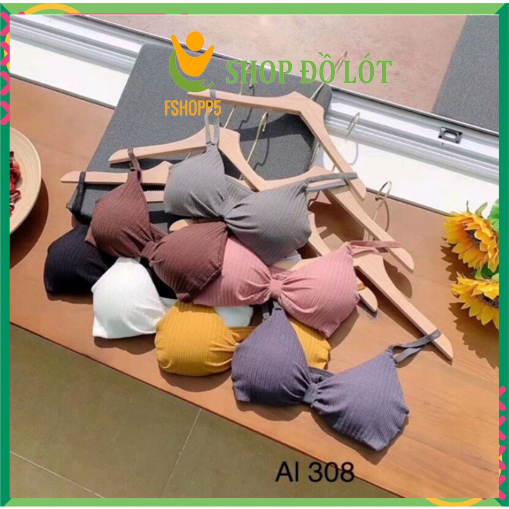 Áo Lót Nữ - Áo Bra Nữ 2 dây nâng ngực thắt nơ quyến rũ mẫu AOLOT16