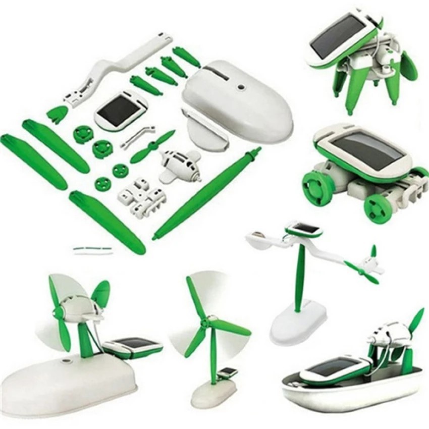 Bộ đồ chơi robot năng lượng mặt trời 6 trong 1