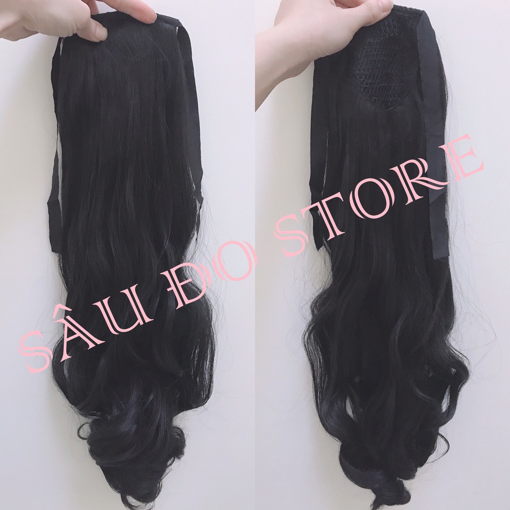 [HÌNH THẬT+VIDEO] TÓC GIẢ NỮ CỘT XOĂN XOĂN SÓNG DÀI SỈ 35K
